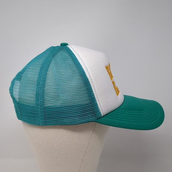Boat Babe Snapback Trucker Hat Blue One Size Adjustable Embroidered Mesh Back Ha - Picture 5 of 9